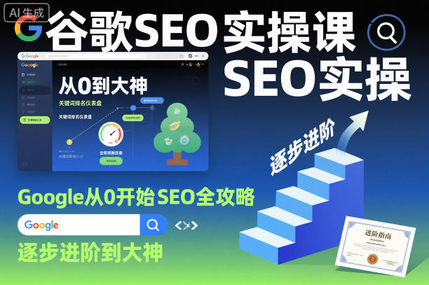 谷歌SEO实操课,Google从0开始SEO全攻略,逐步进阶到大神-366资源网