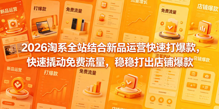 2026淘系全站结合新品运营快速打爆款，快速撬动免费流量，稳稳打出店铺爆款（更新5月12日）-366资源网