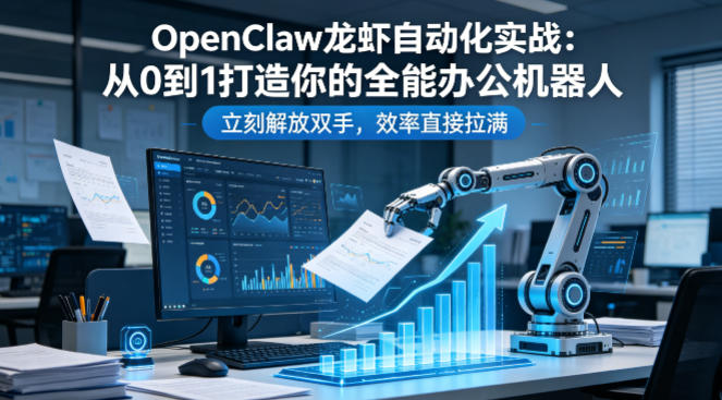 OpenClaw龙虾自动化实战：从0到1打造你的全能办公机器人，立刻解放双手，效率直接拉满-366资源网